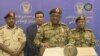 Le général Jamal Omar, membre du Conseil militaire de transition du Soudan, à la télévision soudanaise le 11 juillet 2019.
