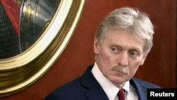 Kremlin spokesman Dmitry Peskov attends a news conference in Moscow