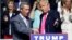 FILE - Then Republican presidential candidate Donald Trump welcomes Nigel Farage (L), leader of the British UKIP party, at a campaign rally in Jackson, Missouri, Aug. 24, 2016.