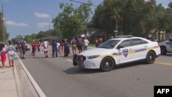 Blokirana ulica u Jacksonvilleu na Floridi poslije ubistva troje crnaca, 26. avgusta (Foto: AFP)
