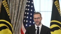 Utusan AS untuk urusan sandera, Adam Boehler, berbicara dalam sebuah acara di Departemen Luar Negeri di Washington, DC, pada 6 Maret 2025. (Foto: AFP/Jim Watson)