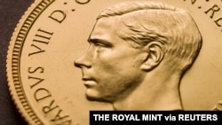 A rare Edward VIII sovereign coin is pictured at the Royal Mint in Llantrisant, Wales, Britain in December 2019, in this image obtained by Reuters on Jan. 17, 2020.