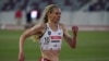 Courtney Frerichs competes in the women's 3000-meter steeplechase during the USATF Golden Games athletics meet at Mount San Antonio College, May 9, 2021, in Walnut, Calif. 