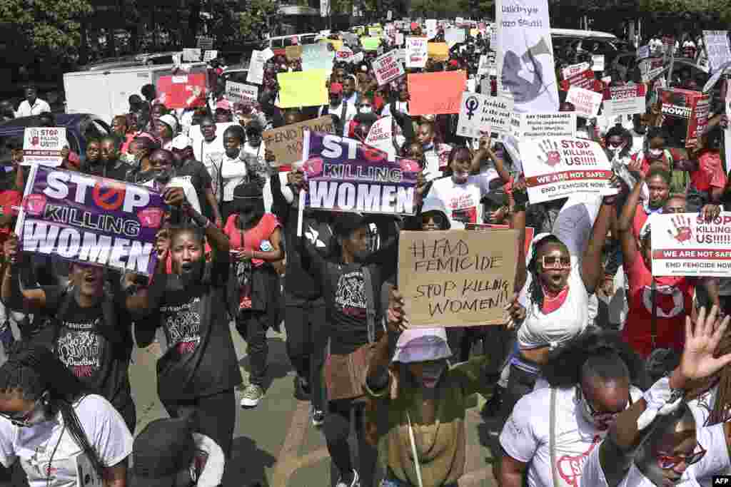 د کینیا په پلازمینه نایروبي ښار کې یو شمیر میرمنو په دغه هیواد کې د ښځو د وژنو د شمیر د زیاتیدو په اعتراض کې برخه واخیسته او د ښځو د امنیت د تامین لپاره یې له چارواکو څخه د جدي پاملرنې غوښتنه وکړه.