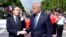 Президент Макрон з президентом Трампом у Парижі на святкуваннях Дня Бастилії. 14 липня 2017.