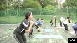Every year thousands of Malaysians sign up for one of Jom Kurus’ six-week fitness programs across the country. (David Grunebaum/VOA)