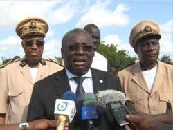 Cameroon's minister of livestock, known only as Dr. Taiga, speaks in Maroua, Cameroon, July 11, 2019. (M. Kindzeka/VOA)