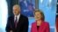 Secretary of State Hillary Clinton (R) walks with Greek Prime Minister George Papandreou before news conference in Washington, 8 Mar 2010
