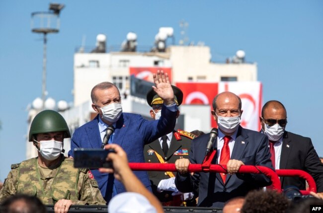 20 Temmuz törenlerine katılmak üzere Lefkoşa'ya giden Cumhurbaşkanı Recep Tayyip Erdoğan