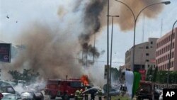 尼日利亚10月1日爆炸现场