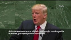 Trump: En Venezuela se vive "una tragedia humana"