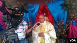 El obispo de la diócesis de Estelí, monseñor Abelardo Mata.