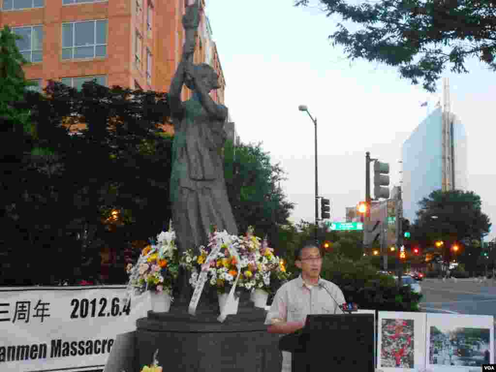 全美学自联烛光晚会纪念六四