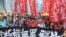 数以万计港人走上街头声援被监禁公民抗争者。 （美国之音记者 海彦2017年8月20日拍摄）