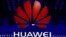 FILE - The Huawei logo is seen during the Mobile World Congress in Barcelona, Spain, Feb. 26, 2018.