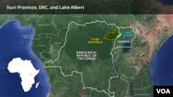 Map of the Democratic Republic of Congo