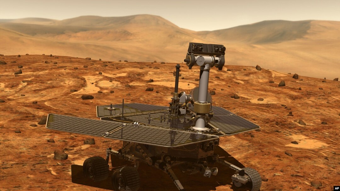 Artist's rending of Mars rover
