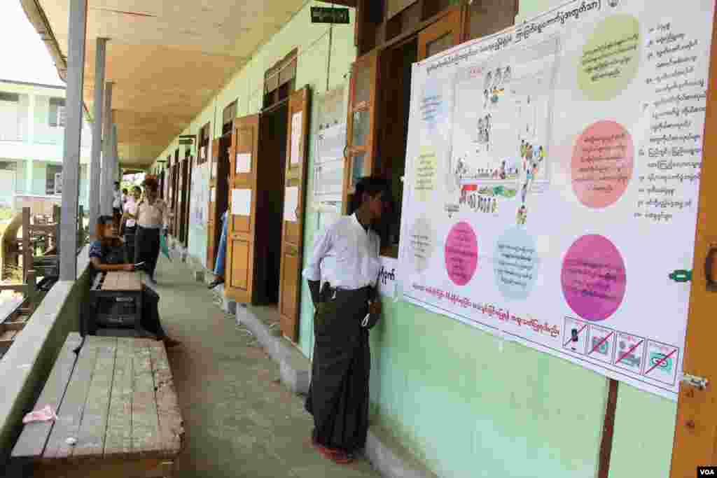 Voting began in Myanmar Saturday in by-elections