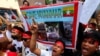 Бангкок: акция протеста против террора в Мьянме (архивное фото) 
