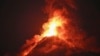 Gunung berapi Fuego meletus seperti yang terlihat dari Alotenango, departemen Sacatepequez, sekitar 65 kilometer barat daya Guatemala City, Guatemala. (AFP)&nbsp;&nbsp;