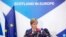 Scotland's First Minister Nicola Sturgeon speaks during a media conference at the Scotland House in Brussels, Belgium, June 29, 2016. 