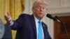 President Donald Trump speaks during a news conference with Israel's Prime Minister Benjamin Netanyahu in the East Room of the White House, Feb. 4, 2025, in Washington. 