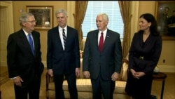 Pence, McConnell Meet with Neil Gorsuch