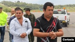 La estructura, liderada por alias “Doble Cero”, competía con el ex guerrillero del EPL “Megateo” por el control de las rutas en la zona de frontera entre Colombia y Venezuela. [Foto: Policía Colombia]