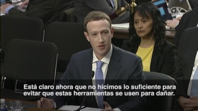 Zuckerberg en el Congreso: "Fue mi error y lo siento"