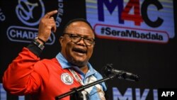 Tanzania's former MP with the Chadema main opposition party Tundu Lissu speaks after being nominated as the party's presidential candidate for the October election during the party's general congress in Dar es Salaam, Tanzania, Aug. 4, 2020.