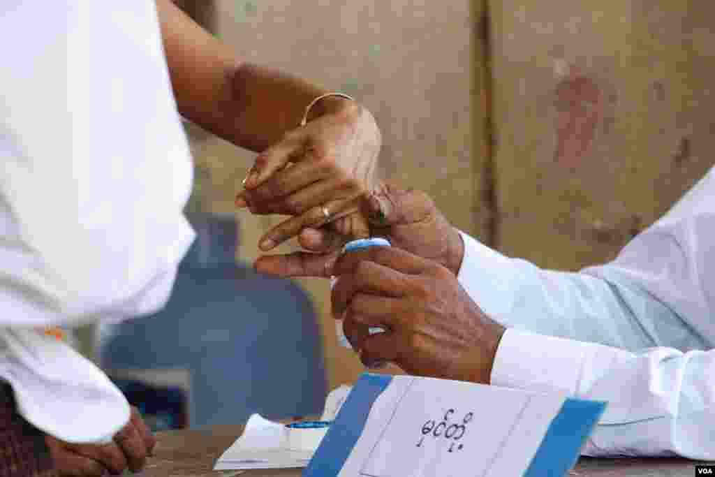 Voting began in Myanmar Saturday in by-elections