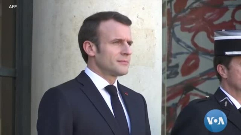 Emmanuel Macron reçoit Angela Merkel à l'Elysée
