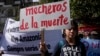 Archivo - Activistas protestan en los exteriores de la Corte Constitucional para exigir el fin de los llamados "mecheros de la muerte" en la Amazonía, en la conmemoración del Día Mundial del Medioambiente en Quito, Ecuador, el 5 de junio de 2024. 