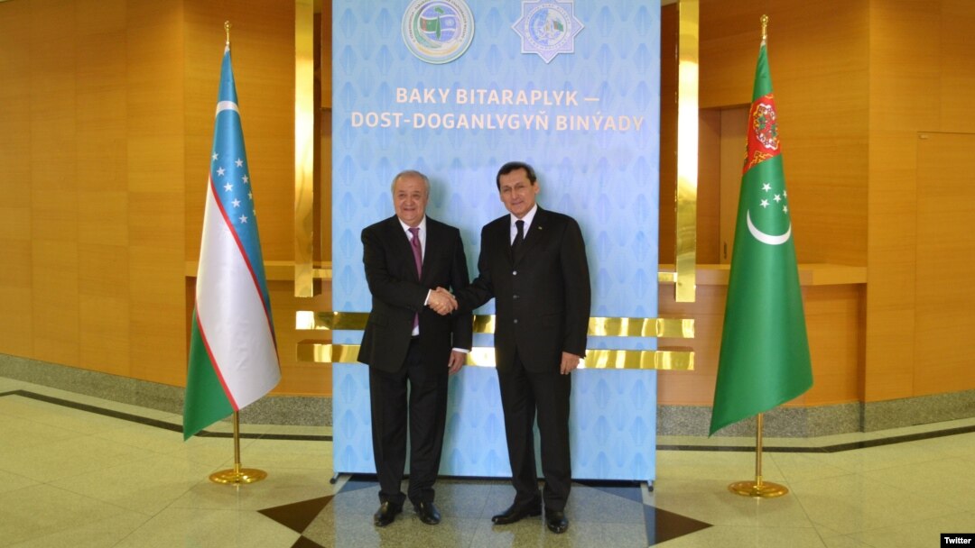 O'zbekiston va Turkmaniston tashqi ishlar vazirlari Abdulaziz Komilov va Rashid Meredov