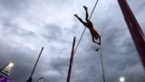 Australia's Alana Boyd clears the bar in the women's pole vault final.