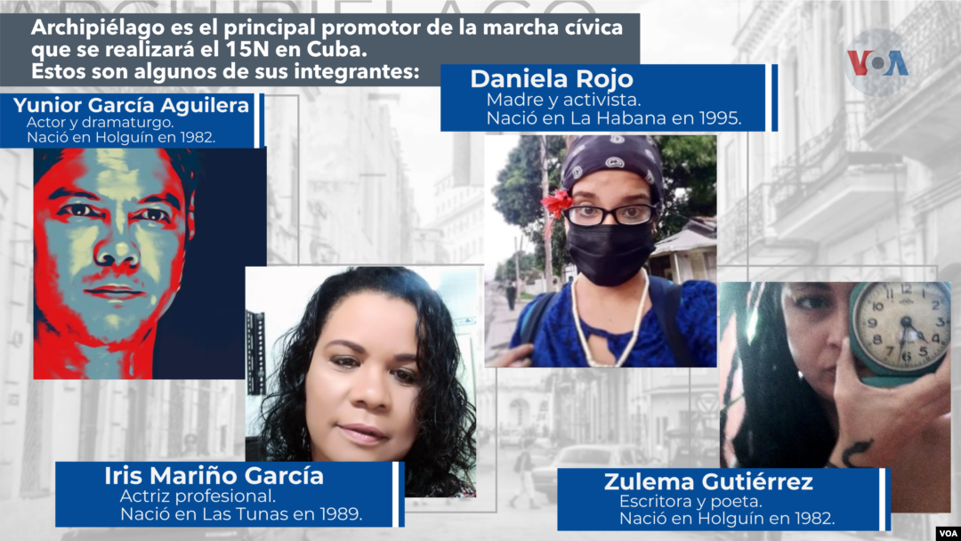 Algunos de los rostros más visibles del grupo Archipiélago 