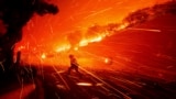 Firefighters battle the Franklin Fire in Malibu, California.&nbsp;Thousands of Southern California residents are under evacuation orders and warnings as firefighters battle a wind-driven wildfire in Malibu. The flames burned near seaside mansions and Pepperdine University, where students sheltering at the school&rsquo;s library watched as the blaze intensified.