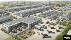 러시아 타타르스탄 공화국 옐라부가(Yelabuga) 특별경제구역에 위치한 드론 생산 시설 (그래픽 이미지) 