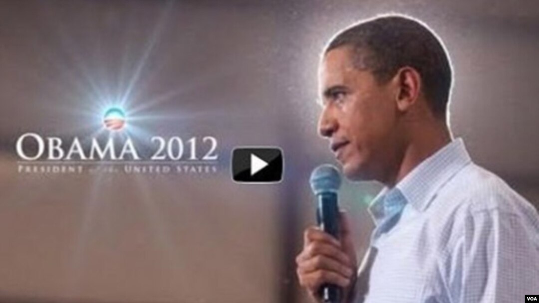 Gambar dari situs kampenya pemilihan kembali Presiden AS Barack Obama. Obama meluncurkan video yang resmi menandai awal kampanyenya untuk November 2012.