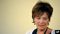 New Mexico state Rep. Yvette Herrell, R-Alamogordo, speaks to voters at a GOP event in Hobbs, N.M., May 24, 2018.