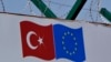 Turkey Migrants Turkey EU flag