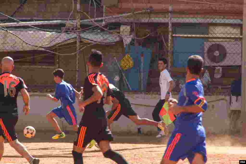 The hunt for funding continues for the teams, which rely on week-by-week support. (John Owens for VOA)