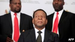 Le roi Zoulou Goodwill Zwelithini donne un discours à Durban, le 20 avril 2015.