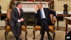 El presidente Barack Obama, derecha, se reunió con el rey de Jordania Abdalá II en la Casa Blanca el pasado mes de diciembre.