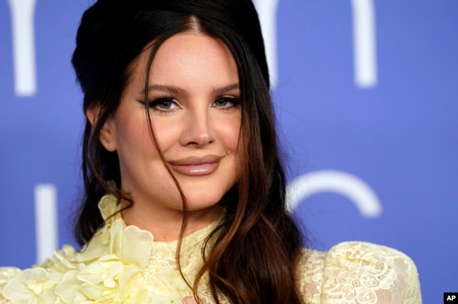 FILE - Lana del Rey poses at the 2023 Billboard Women in Music Awards, Wednesday, March 1, 2023, at YouTube Theater in Inglewood, Calif. (AP Photo/Chris Pizzello)