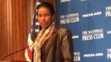 Ayaan Hirsi Ali, author and critic of radical Islam speaks to a luncheon at the National Press Club, April 7, 2015.