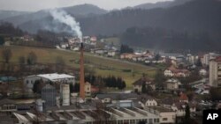 Melanija Knavs, sekarang dikenal sebagai Melania Trump, lahir dan besar di kota Sevnica, Slovenia (15/2). (AP/Darko Bandic)