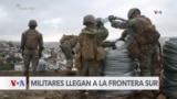 Soldados estadounidenses llegan a la frontera sur de EEUU