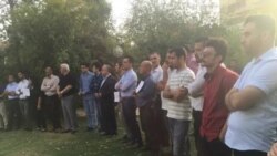 Wêne ji Çalakiya Protestokirina Kuştina Rojnamevan Wedat Husên