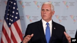 El vicepresidente de EE.UU., Mike Pence, dijo que EE.UU. no descansará hasta que se restaure la libertad en Venezuela.